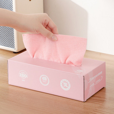 Hộp 20 khăn lau đa năng chất liệu vải không dệt siêu thấm hút, mềm mịn có thể tái sử dụng nhiều lần - Chính Hãng