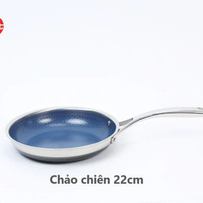 Bộ 5 nồi chảo iMat Hybrid Blackcube, phủ chống dính gốm - Ceramic lòng xanh