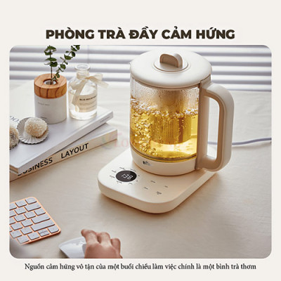 Bình pha trà giữ nhiệt Bear SB-PT15K - Hàng chính hãng