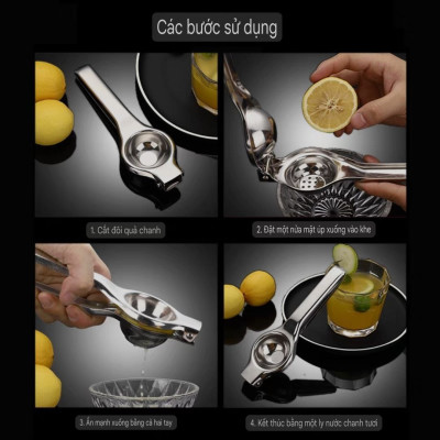 Dụng Cụ Ép Vắt Chanh Inox Đa Năng tiện dụng
