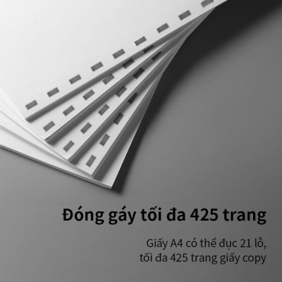 Máy đóng gáy xoắn cao cấp Deli - Hàng chính hãng - E3872 