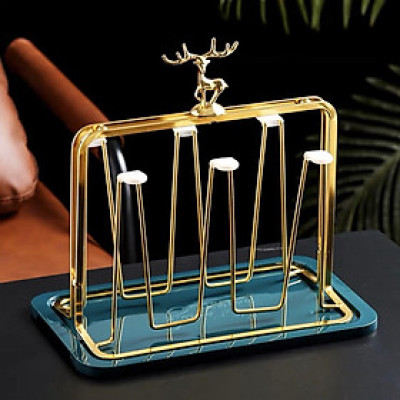 Set 6 Cốc Thuỷ Tinh Xoay | 2 Mẫu Hoa Văn Cực Đẹp | Sang Trọng Tinh Tế 