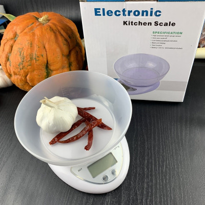Cân Tiểu Ly Điện Tử Nhà Bếp Mini Định Lượng 1g - 5Kg Làm Bánh Độ Chính Xác Cao Tặng Kèm 2 Pin AAA- Hàng chính hãng 