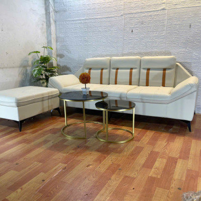 Sofa băng 2m kèm đôn nệm Juno sofa HLMCT màu lựa chọn kèm bàn như hình
