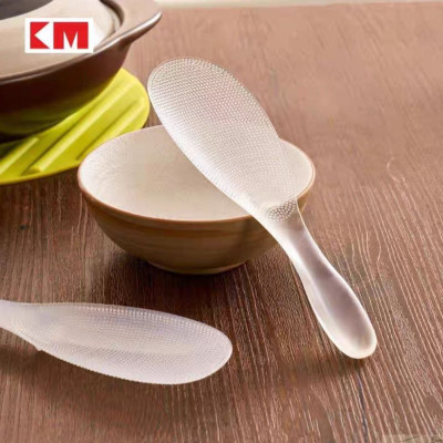Muỗng Thìa xúc cơm chống dính nhà bếp Nhật Bản, xẻng xúc cơm, nồi cơm điện chịu nhiệt độ cao, thìa xúc cơm, lưới nhựa TPX, thìa xúc cơm màu trong suốt