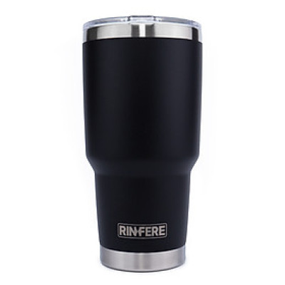 Ly Giữ Nhiệt Nắp Trượt Chống Tràn Rinfere - Khắc Tên, Tặng Kèm Ống Hút Không Gỉ, Dụng Cụ Vệ Sinh Ông Hút (900ml)