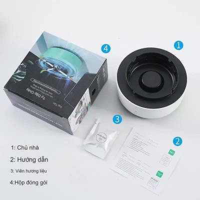 Gạt Tàn Không Khói Tự Động Loại Tốt: Khử Mùi, Lọc Không Khí Ion Âm Cực Hiệu Quả