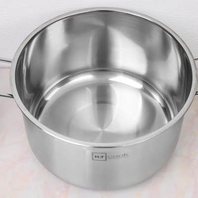 Bộ Nồi Xửng Hấp inox 430 Cao Cáp Fivestar H.T Cook Bếp Từ 1 Đáy Nắp Kính , tặng 1 vá canh 26cm | 28cm | 30cm | 32cm