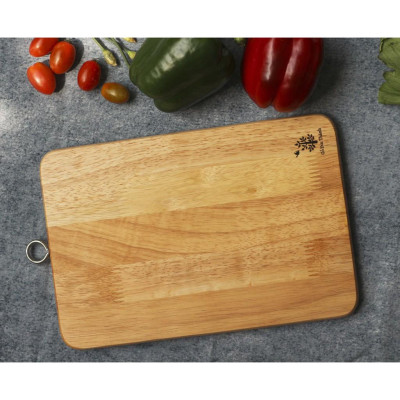 Thớt gỗ hình chữ nhật, có khoen size 30cm | Gỗ Đức Thành 03071 | Đạt chứng nhận vệ sinh an toàn thực phẩm