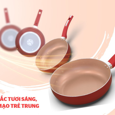 CHẢO SUNHOUSE CHỐNG DÍNH ĐÁY TỪ 26CM SWP26MA - Hàng chính hãng