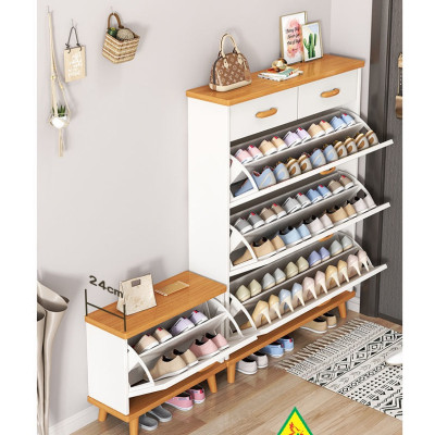 Tủ Giày Hiện Đại Nhiều Ngăn Để Giày, Tiết Kiệm Diện Tích ATG402 - Nội thất lắp ráp Viendong Adv