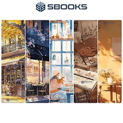 5 Cái Bookmark Kẹp Sách, Dấu Trang Hoạ Tiết Quán Cafe Mùa Hè - SBOOKS