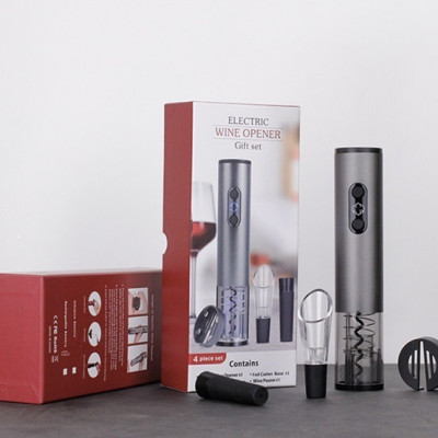 Set quà mở rượu vang bằng điện 4 món (Dụng cụ mở rượu vang sử dụng pin) SUNWAY