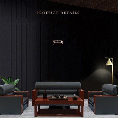 Bộ sofa da văn phòng cao cấp Tundo kèm 2 ghế đơn HVPCT-06