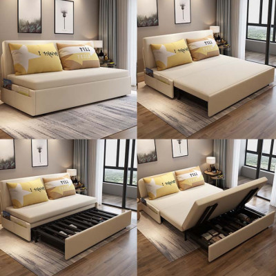 Sofa giường đa năng hộc kéo không tay cao cấp Juno Sofa HGK-56 ngăn chứa đồ tiện dụng