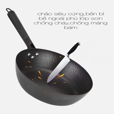 Chảo Vân Đá Chống Dính 3 Lớp Size 28cm, Chảo Chiên Ngập Dầu Sâu Lòng  - HÀNG CHÍNH HÃNG MINIIN