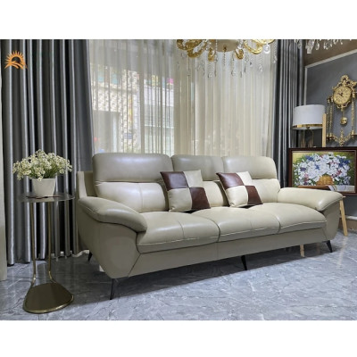 Sofa băng da bò Italy Tundo – SFCTB01 dài 2m2 - hàng cao cấp chuẩn da bò nhập khẩu Ý