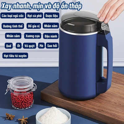 Máy Xay Hạt Khô 300W Mẫu Mới – Nghiền Mịn Ngũ Cốc, Hàng Loại 1 Siêu Khỏe Cho Gia Đình