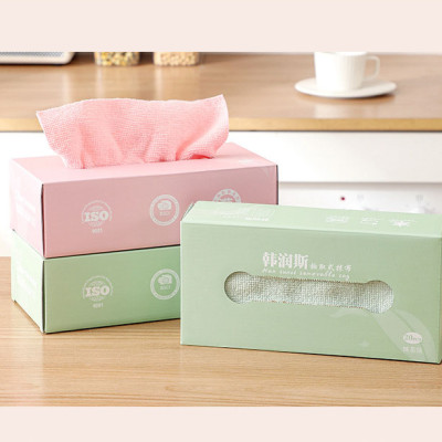 Hộp 20 khăn lau đa năng chất liệu vải không dệt siêu thấm hút, mềm mịn có thể tái sử dụng nhiều lần - Chính Hãng