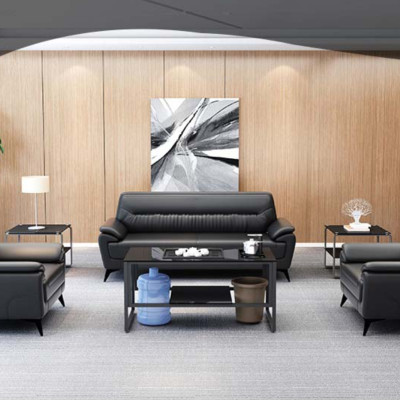 Bộ sofa văn phòng cao cấp Tundo kèm ghế đơn HVPCT-02
