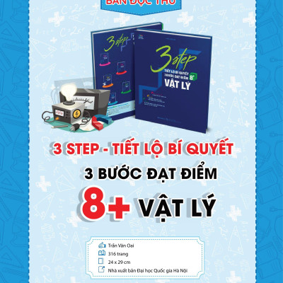 Combo 3 STEP Khối A1 – Tiết Lộ Bí Quyết 3 Bước Đạt Điểm 8+ Toán Lý Anh