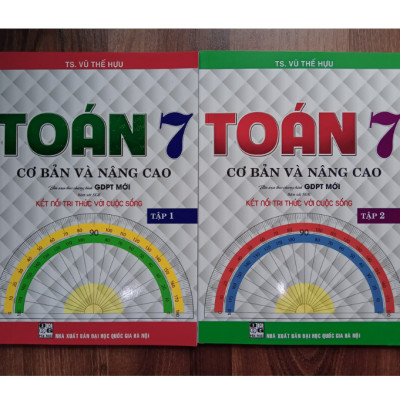 Sách - Combo Toán Cơ Bản Và Nâng Cao Lớp 7 - Tập 1 + Tập 2 (Kết Nối Tri Thức)