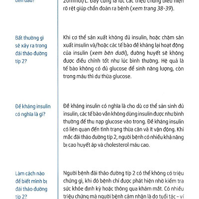 Hỏi Đáp Về Đái Tháo Đường Típ 2