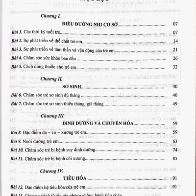 Câu Hỏi Lượng Giá Chăm Sóc Sức Khỏe Trẻ Em (Dùng Cho Đào Tạo Hệ Đại Học Điều Dưỡng)