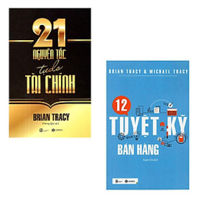 Sách - 21 Nguyên Tắc Tự Do Tài Chính + 12 Tuyệt Kỹ Bán Hàng - Combo 2 Cuốn - Brian Tracy - Thái Hà Books