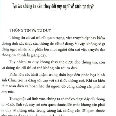 Dạy Con Trẻ Cách Tư Duy