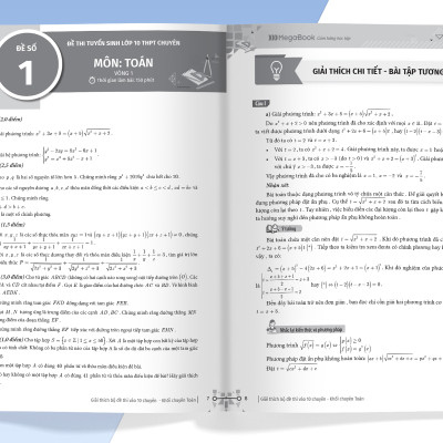 Giải Thích Bộ Đề Thi Vào 10 Chuyên - Khối Chuyên Toán (MEGA)