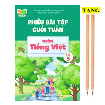 Sách - Combo 3 cuốn Phiếu bài tập cuối tuần môn Toán + Tiếng Việt + Tiếng anh lớp 5 ( Kết Nối Tri Thức ) - ĐN