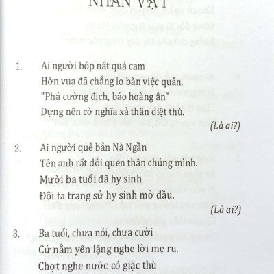 Câu Đố Luyện Trí Thông Minh - Nhân Vật, Địa Danh