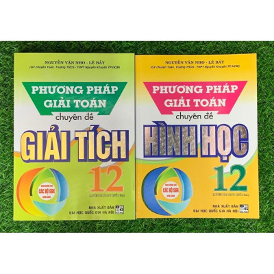 Sách - (Combo 2 cuốn) Phương Pháp Giải Toán Chuyên Đề Đại Số Và Giải Tích 12 + Hình Học 12 (HA-MK1)