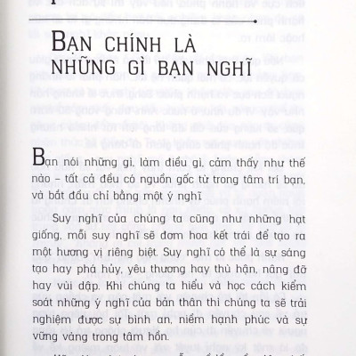 Sách Tư Duy Tích Cực - Bạn Chính Là Những Gì Bạn Nghĩ (Tái Bản 2020)