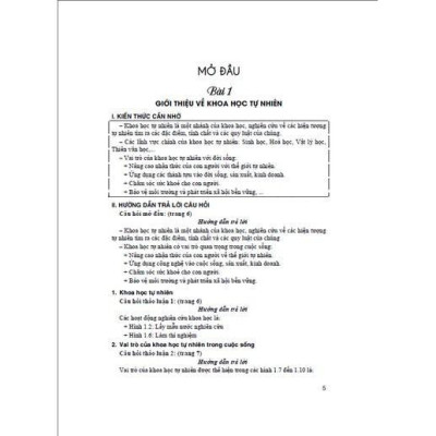 Sách - Hướng Dẫn Trả Lời Câu Hỏi Và Bài Tập Khoa Học Tự Nhiên Lớp 6 - Dùng Kèm SGK Chân Trời Sáng Tạo - Hồng Ân