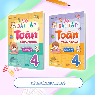Vở bài tập Toán tăng cường lớp 4 tập 2 (Theo sách giáo khoa kết nối tri thức với cuộc sống)