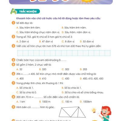 Phiếu Ôn Hè Toán Lớp 2