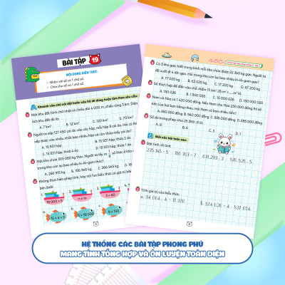 Combo Vở bài tập Toán tăng cường lớp 4 (2 Tập) (Theo sách giáo khoa kết nối tri thức với cuộc sống)