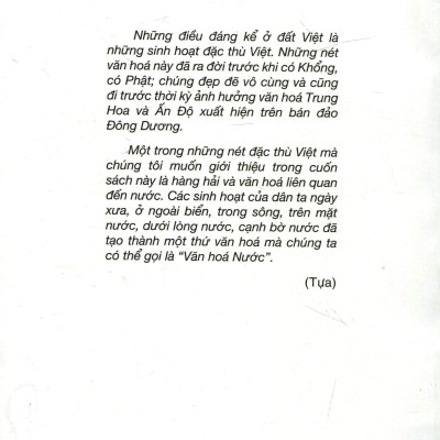 Văn Hóa Nước Và Hàng Hải Thời Cổ Của Việt Nam