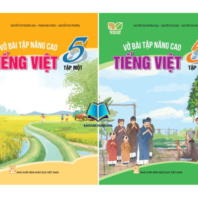 Sách - Combo Vở bài tập nâng cao Toán + Tiếng Việt lớp 5 (Kết nối tri thức với cuộc sống)