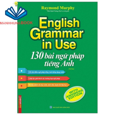 Sách - English grammar in use 130 bài ngữ pháp (tặng 360 động từ đen trắng)