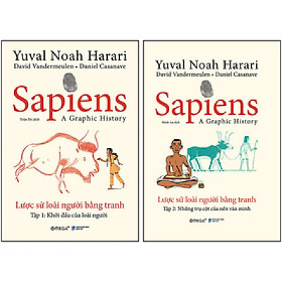 Combo 2 Cuốn: Sapiens - Lược Sử Loài Người Bằng Tranh (Tập 1 + 2)