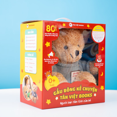 Gấu Bông Kể Chuyện Song Ngữ Anh Việt - Người Bạn Tâm Tình Của Bé (Kết Nối Được Bluetooth) (TV)
