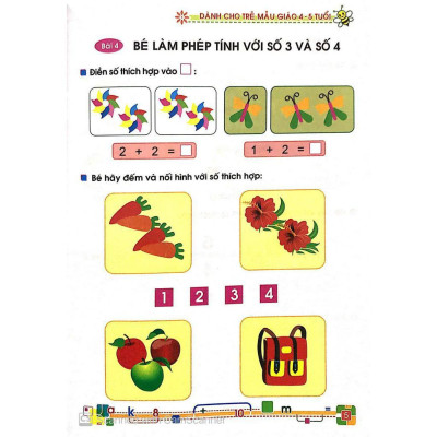 Bé Vào Lớp 1 - Bé Vui Học Toán ( 4 - 5T) - Bản Quyền