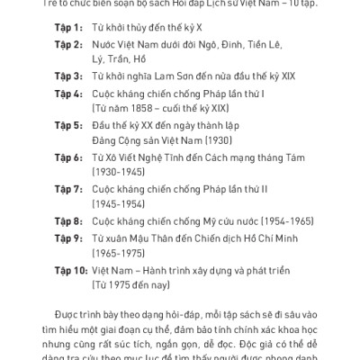 Hỏi Đáp Lịch Sử Việt Nam, Tập 5: Đầu Thế Kỷ XX Đến Ngày Thành Lập Đảng Cộng Sản Việt Nam (1930)