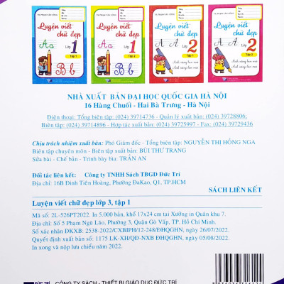 Luyện Viết Chữ Đẹp Lớp 3 - Tập 1