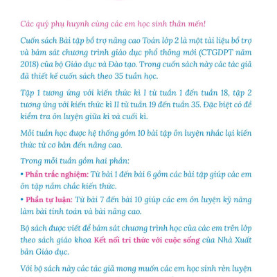 Bài Tập Bổ Trợ Nâng Cao Toán Lớp 2 - Tập 2