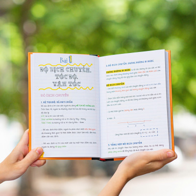 Sách Sổ tay vật lí tổng hợp kiến thức vật lí lớp 8 lớp 9 và THPT bìa cứng in màu Hiệu sách Genbooks