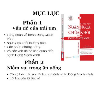 Sách Bí quyết ngăn ngừa và chữa khỏi động mạch vành - Sách trưng bày, có vết xước nhẹ